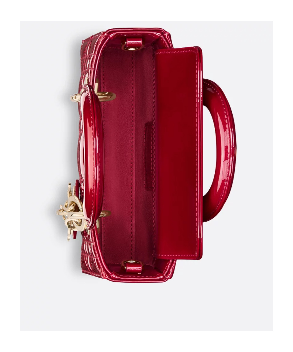 Dior Lady D-joy Micro Bag In Red