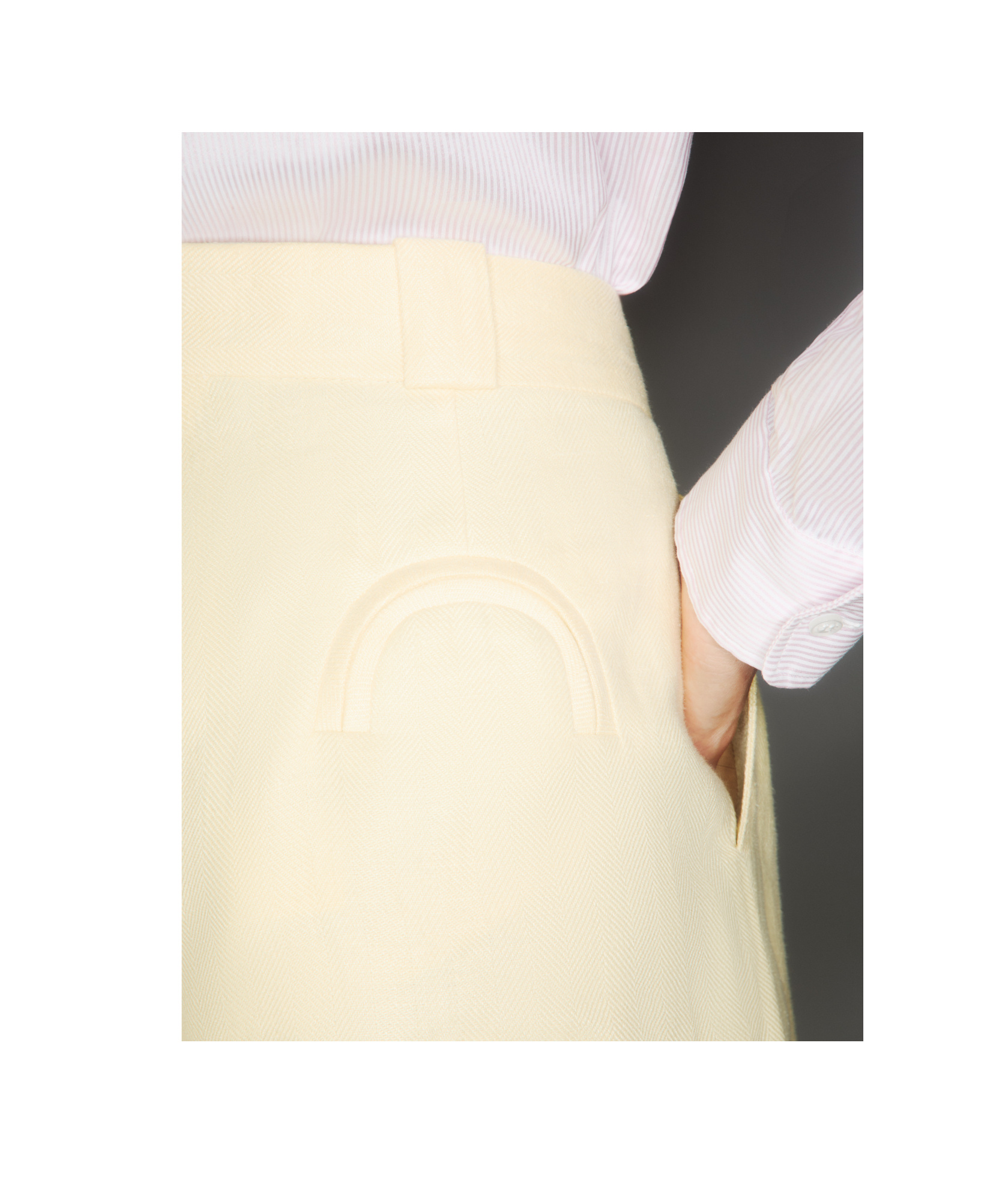 Shop Blazé Milano Clarity Selle Shorts In Nude
