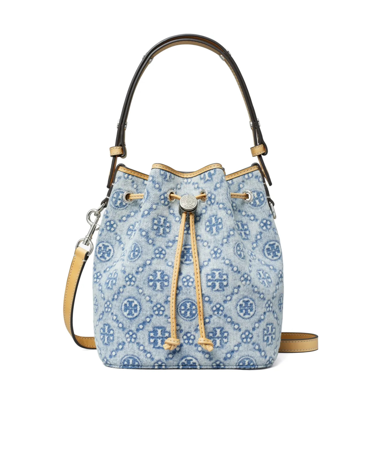 TORY BURCH T MONOGRAM BUCKET BAG