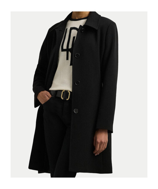 Polo Ralph Lauren Single-breasted Coat In Black