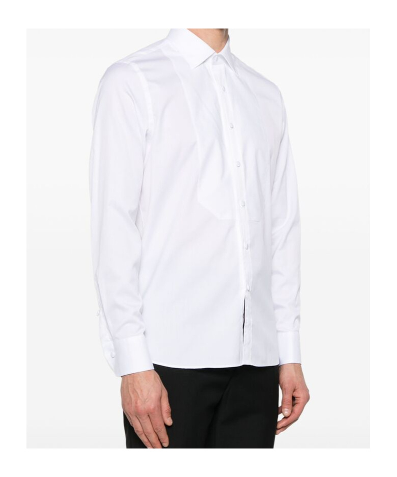 Shop Tagliatore Long-sleeved Shirt In White