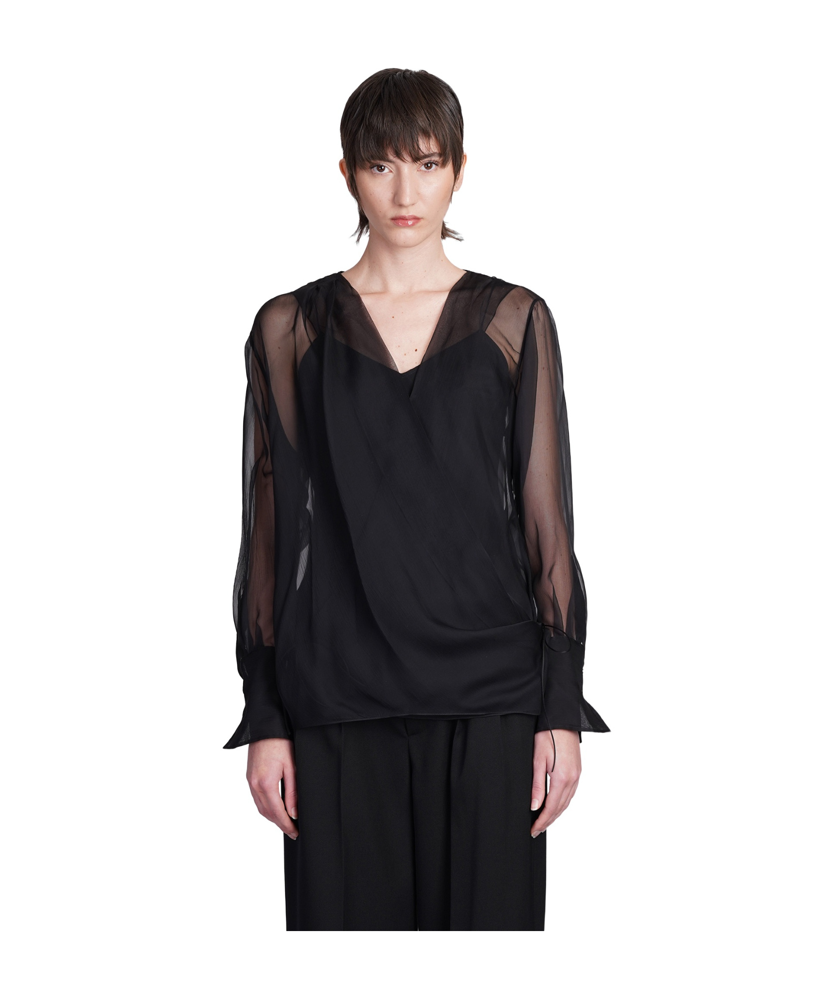 Givenchy Topwear In Black Silk In Black