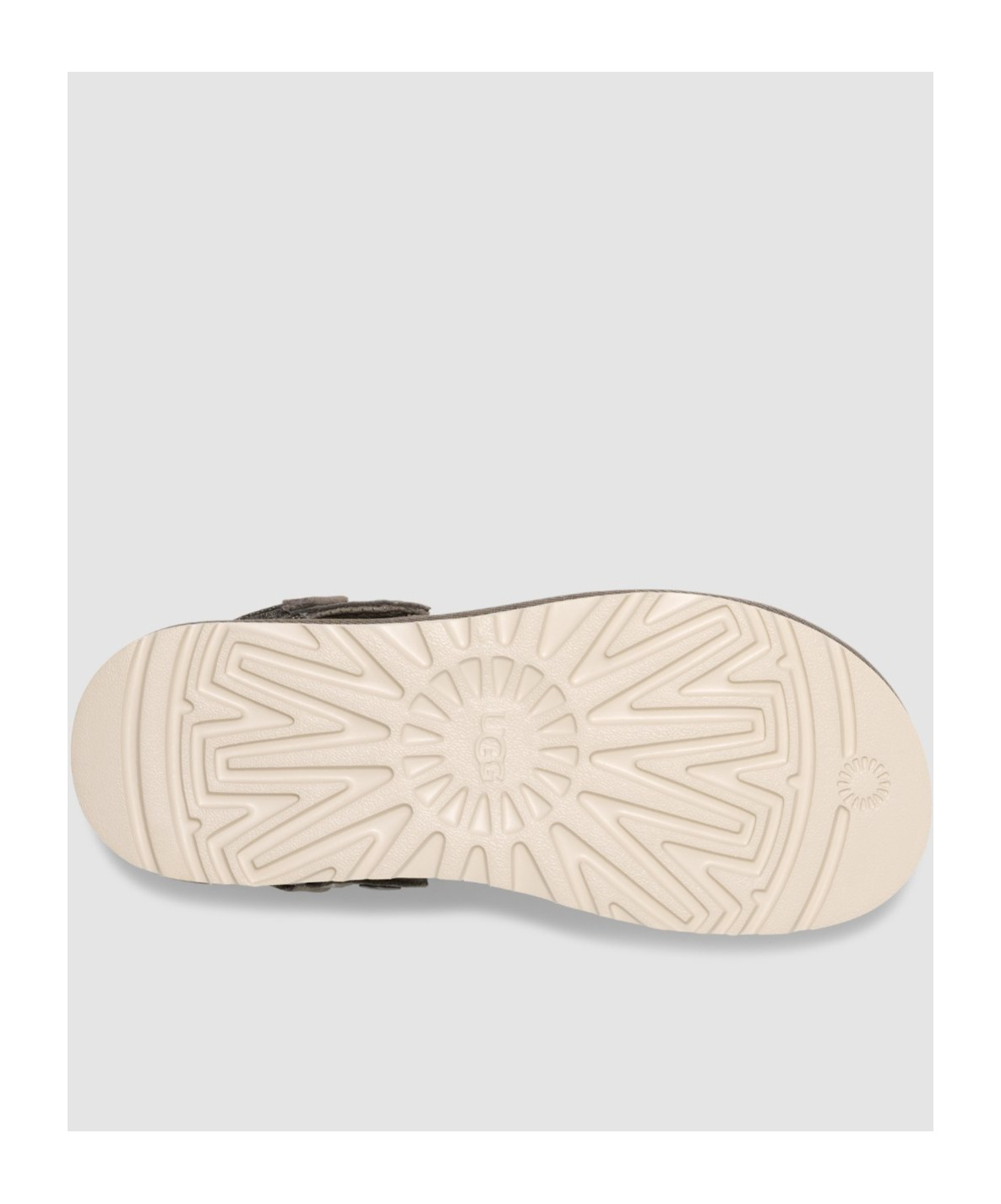 Shop Ugg Round-headed Sandals In Gray