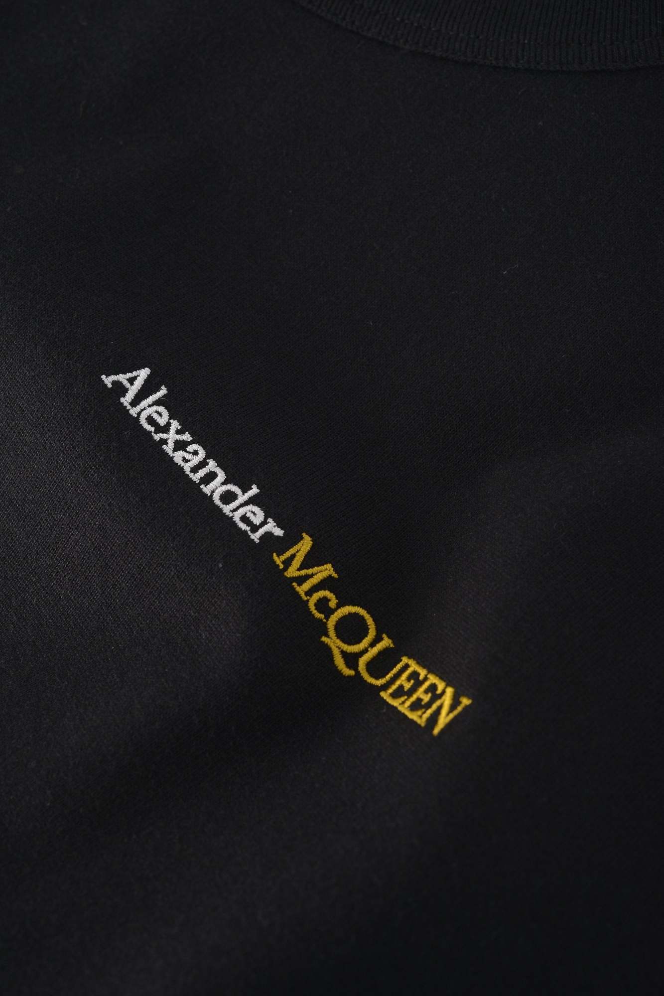 Alexander Mcqueen Alexander Mc Queen Embroidered T Shirt In Black