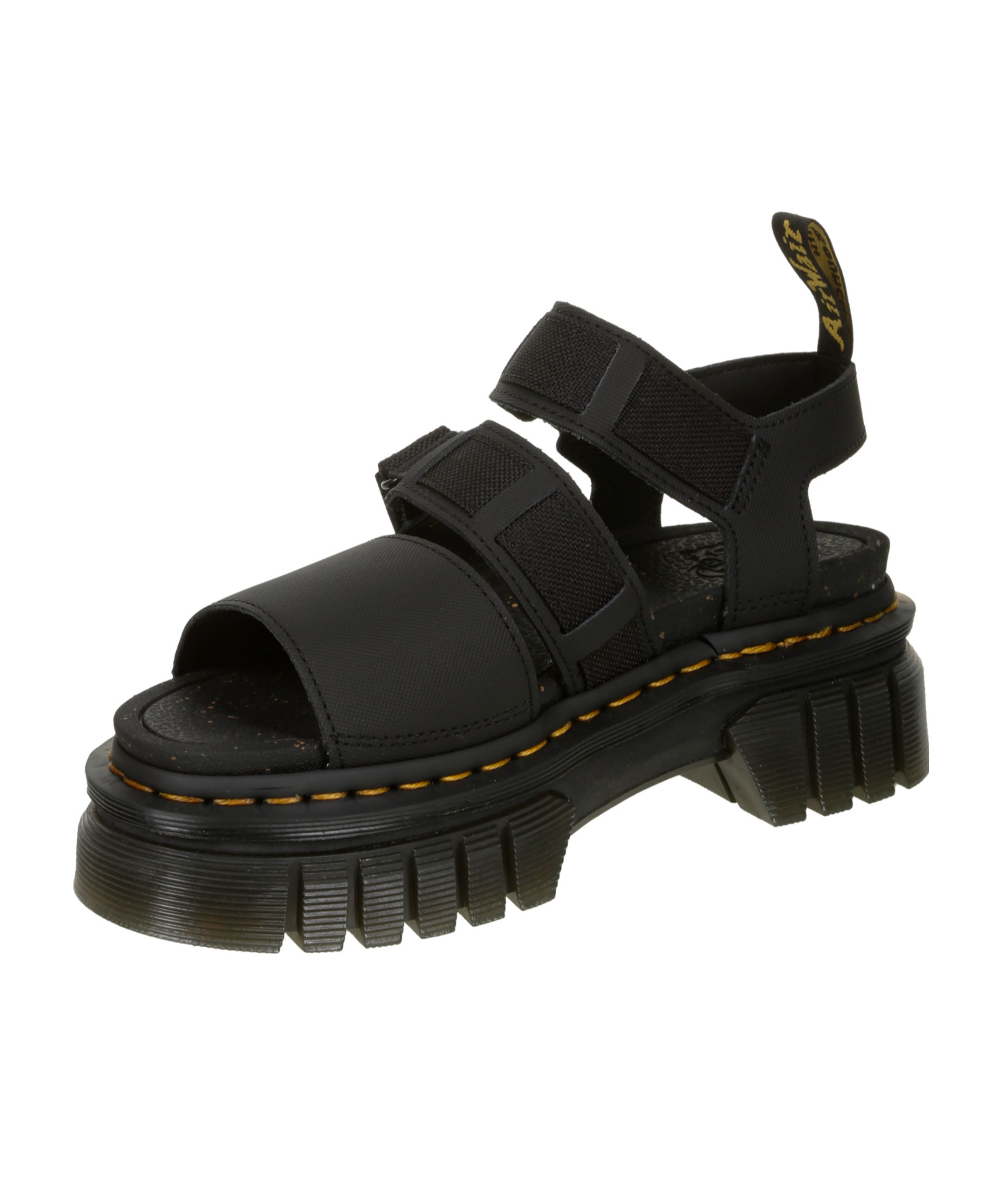 Dr. Martens' Open-toed Flat Sandals In Black