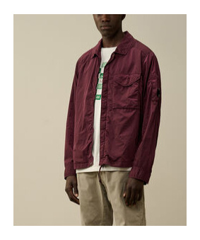 C.p. Company Chrome-r Overshirt In Red