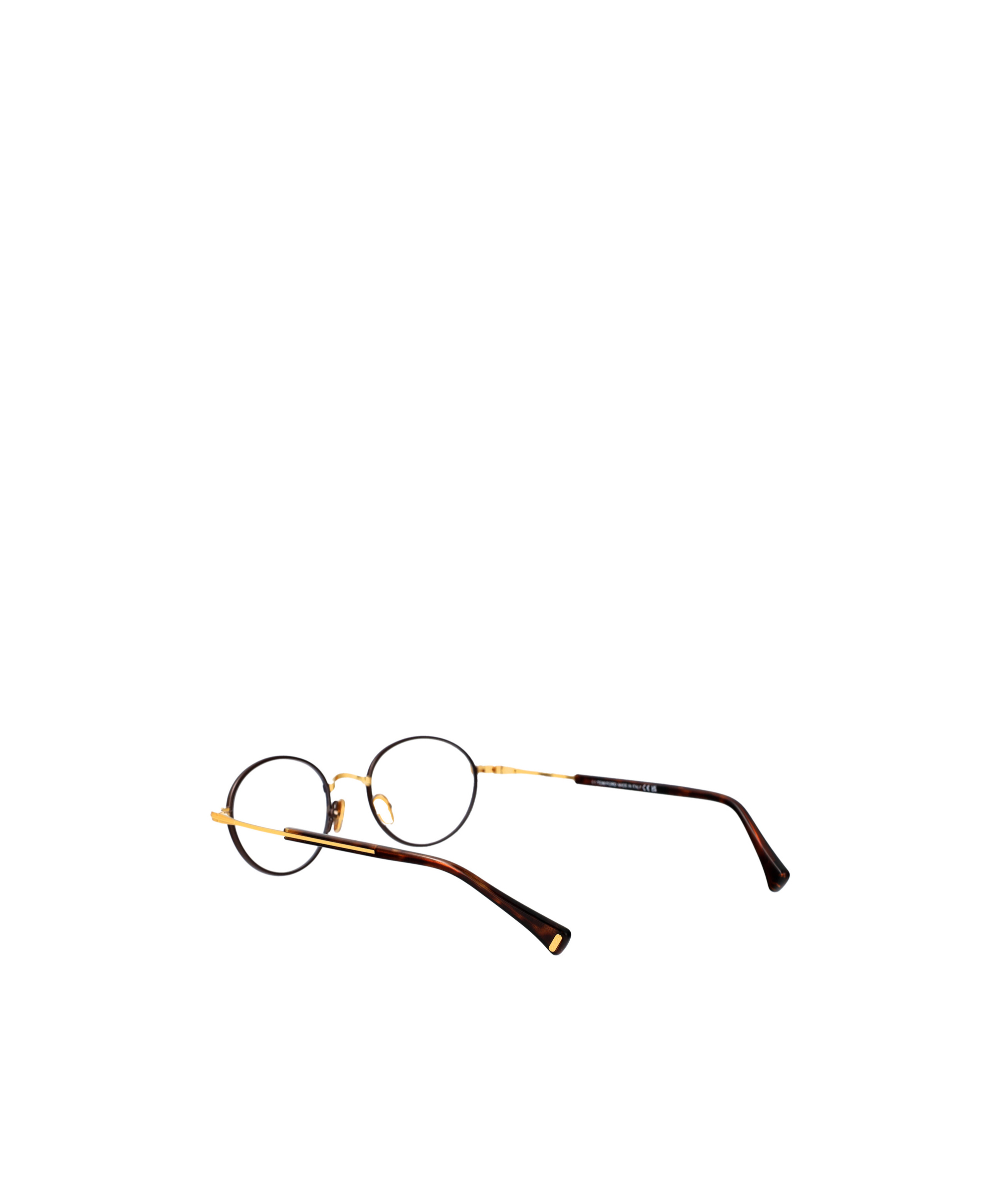 Tom Ford Eyewear Round Frame Glasses In Black