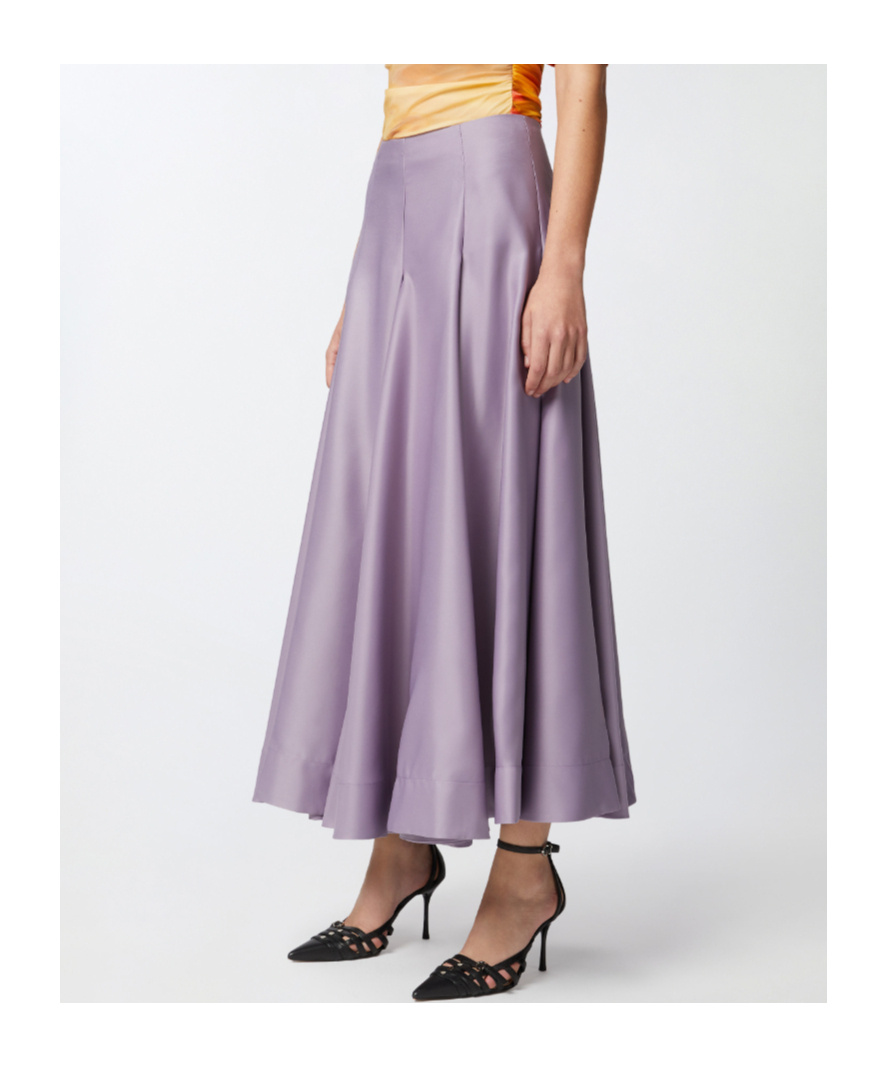 Pinko Midirock Mit Falten In Purple