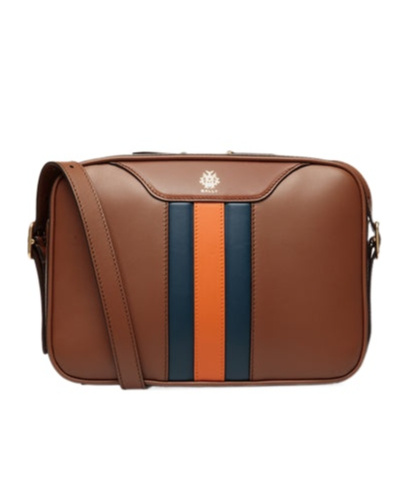 Bally Beckett Crossbody Bag In Brown Leather