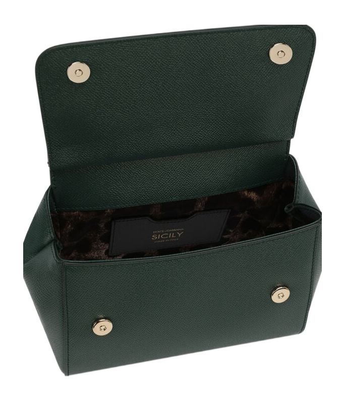 Dolce & Gabbana Medium Sicily Handbag In Green