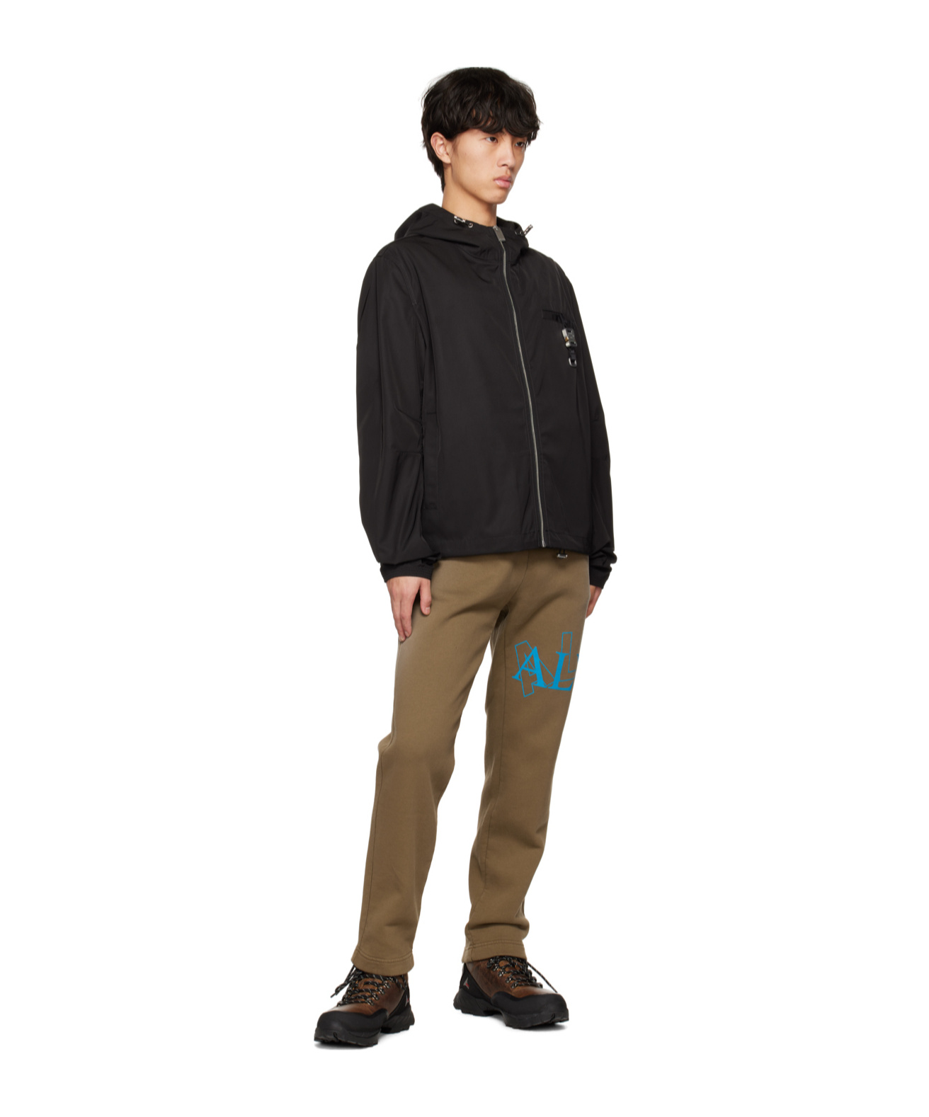 Alyx Logo Printed Casual Pants In Green