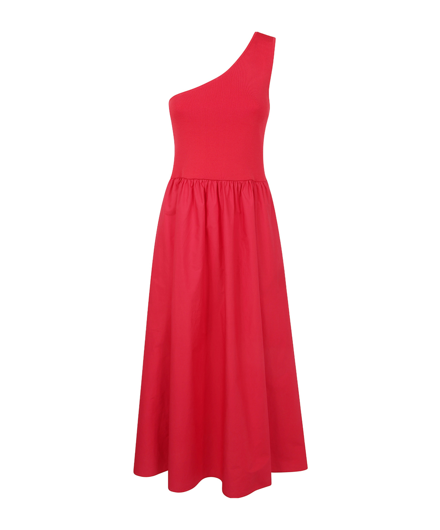 Shop Twinset One-shoulder Midi Dress