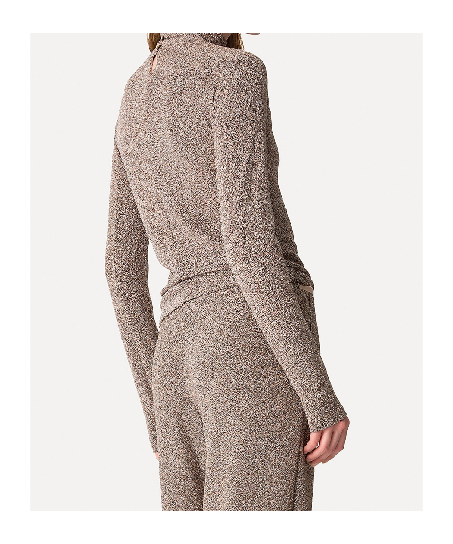 Forte Forte Metallic-threading Top In Brown