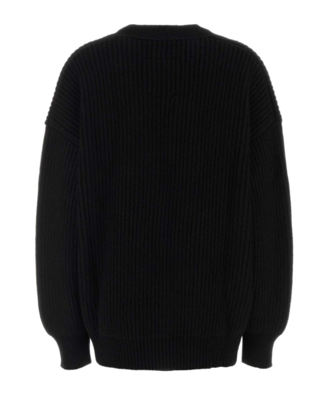 Uma Wang Long-sleeved Cardigan In Black