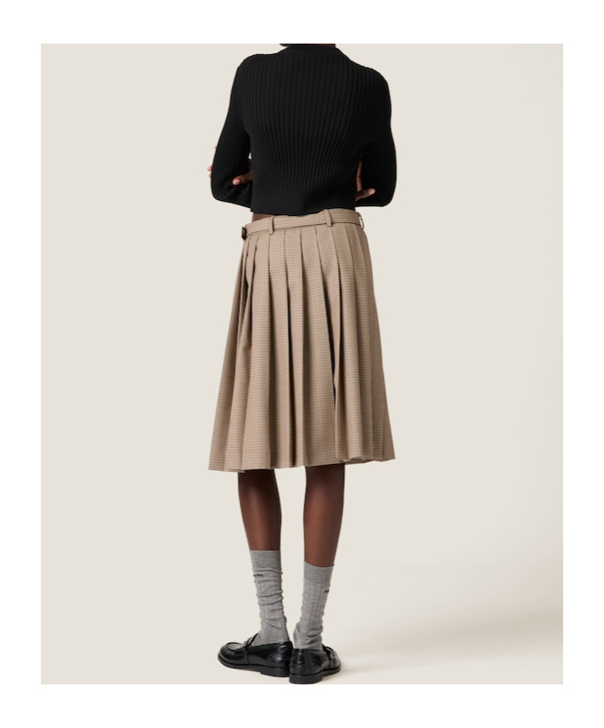 Miu Miu Logo-patch Top In Black