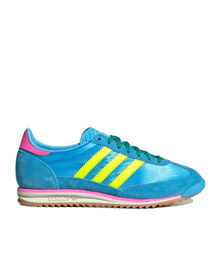 Shop Adidas Originals Sl 72 Sneakers In Sky Rush / Solar Yellow / Lucid Pink