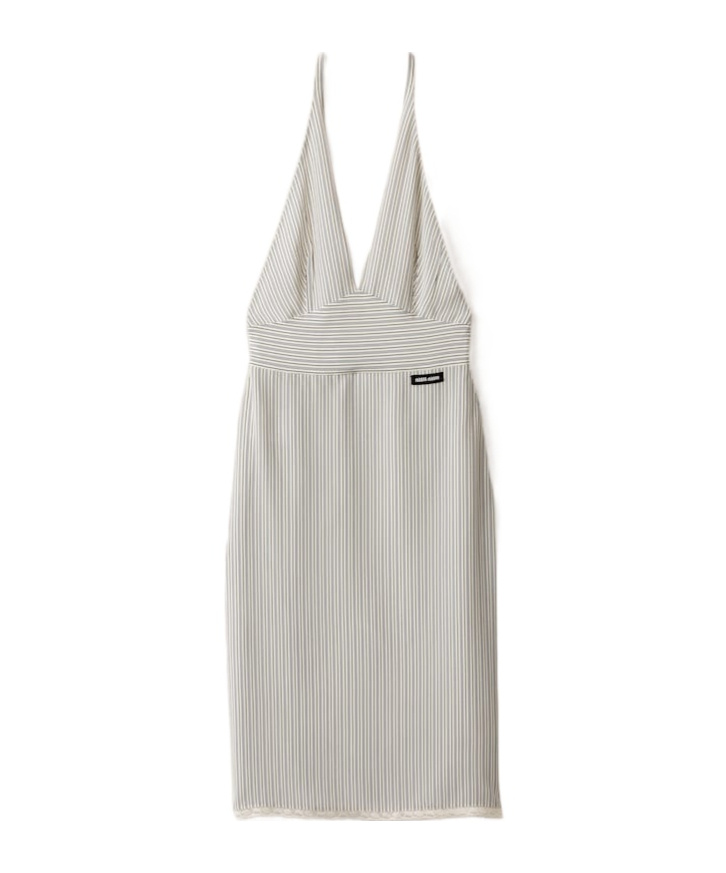 Miu Miu Crêpe De Chine Dress In White