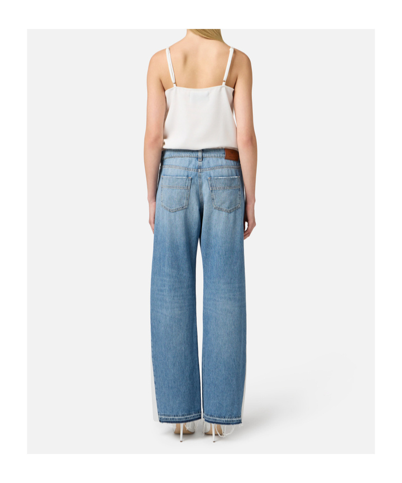 Elisabetta Franchi Trompe-l'oeil Jumpsuit In Blue