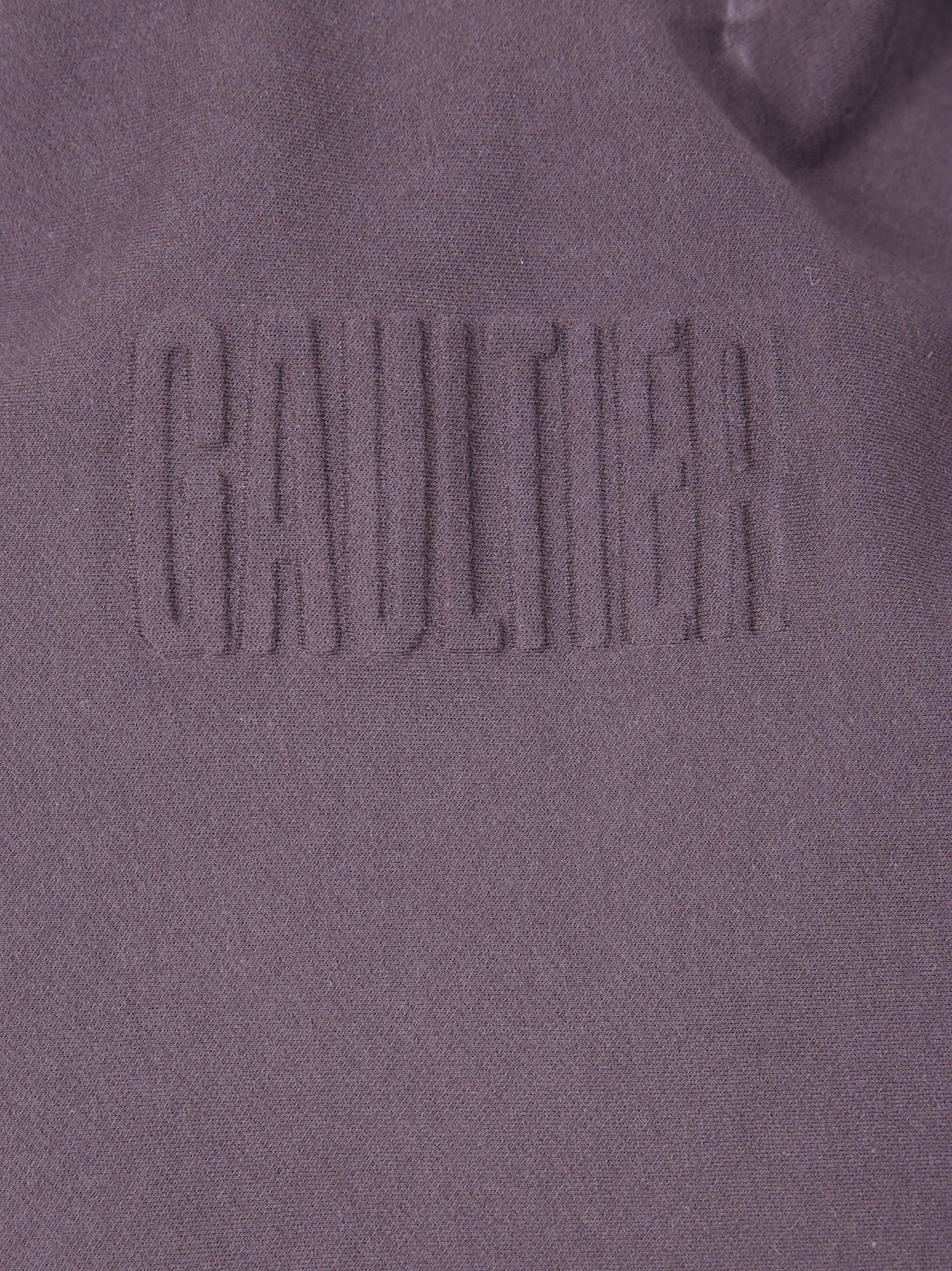 Jean Paul Gaultier Embossed-logo Hoodie In Purple