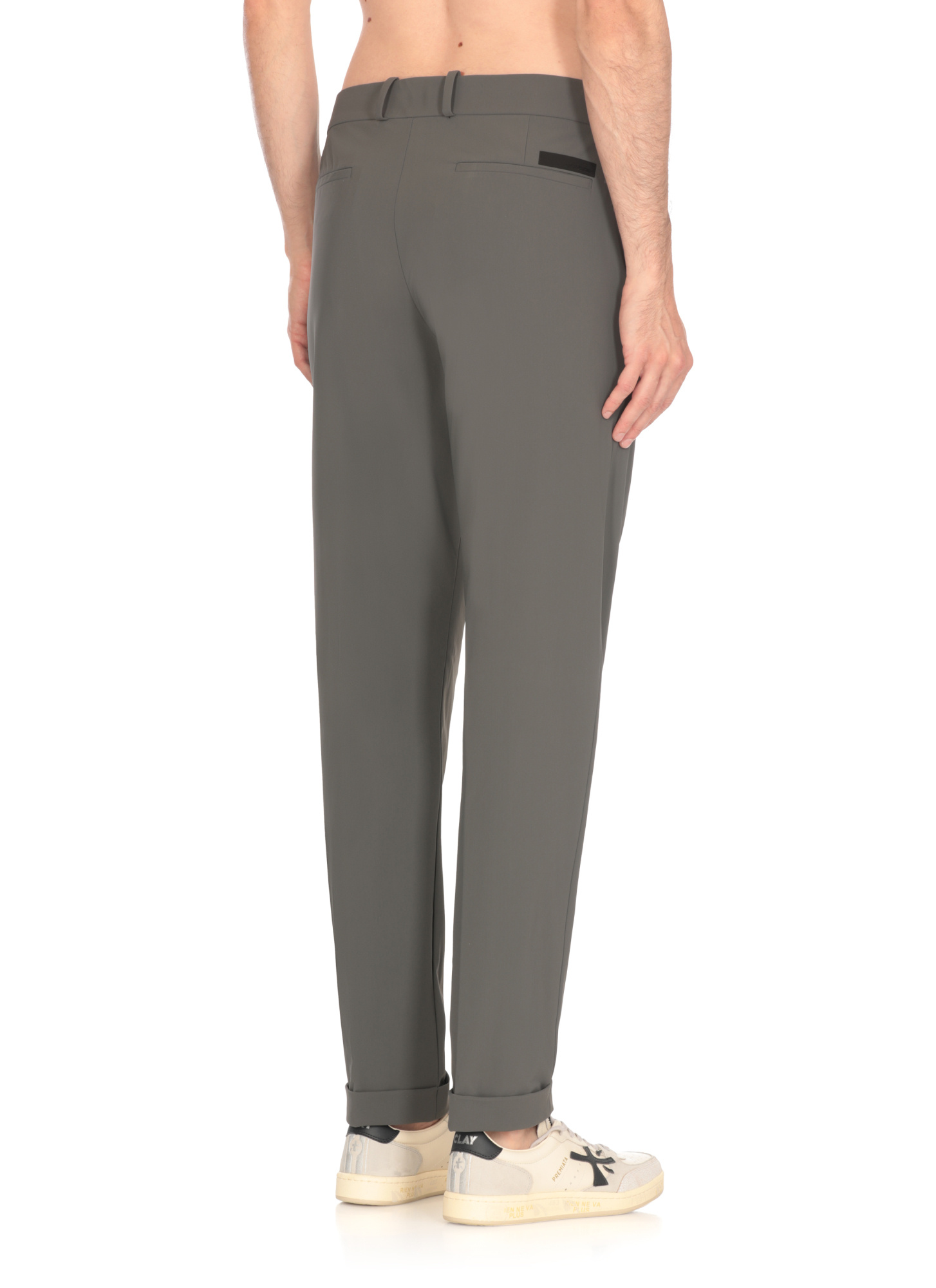 Rrd Roll-up Cuff Trousers In Gray