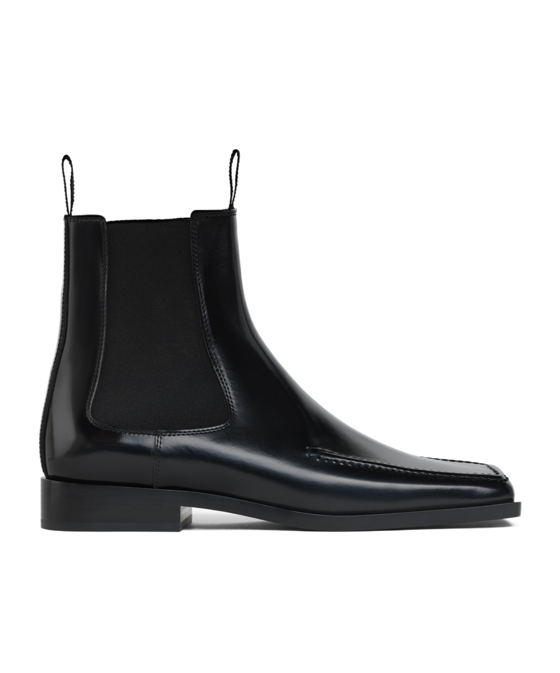 Alaïa Square-toed Ankle Boots In Black