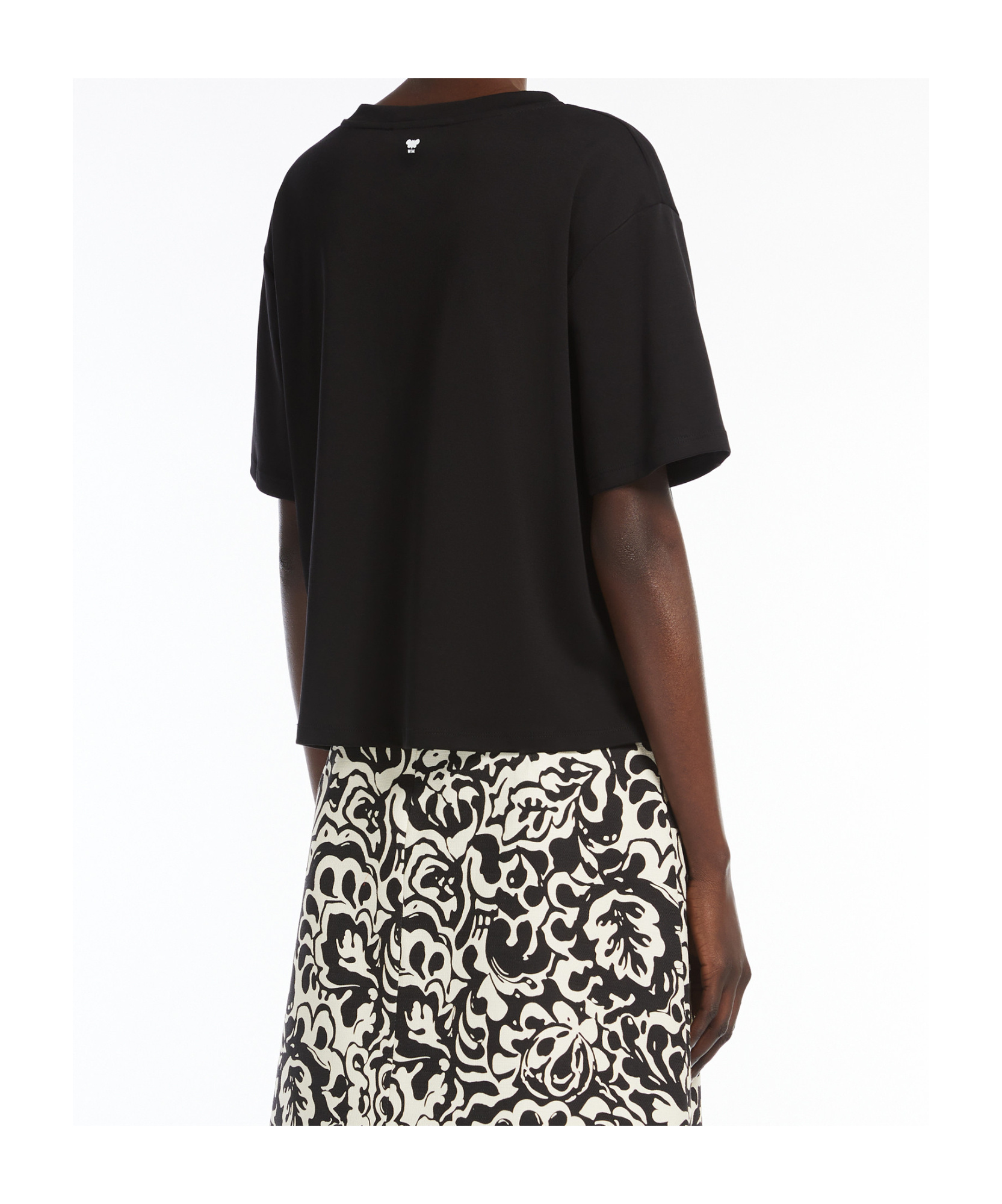 Weekend Max Mara Lecco T-shirt In Black Cotton In Black
