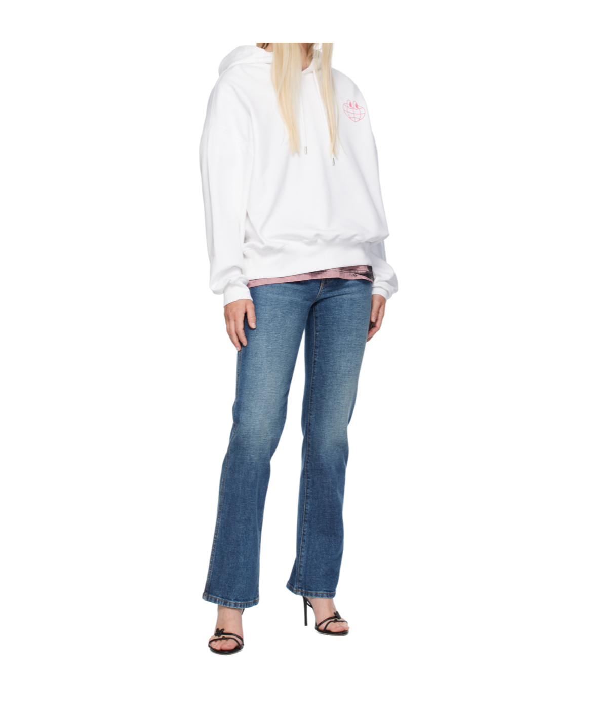 Moschino Long Sleeve Hooded Sweatshirt