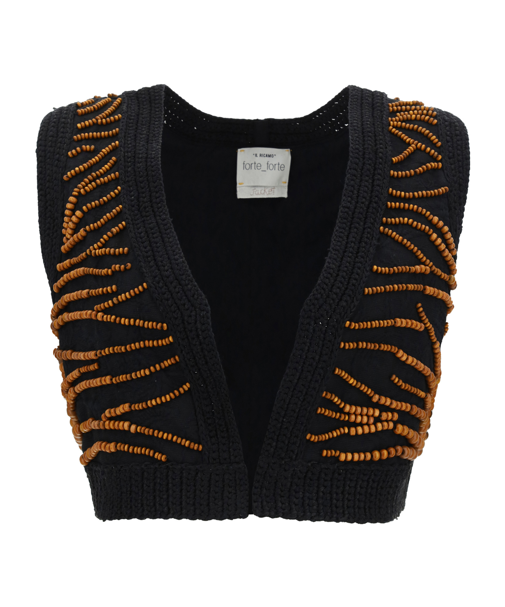 FORTE FORTE V-NECK KNITTED VEST