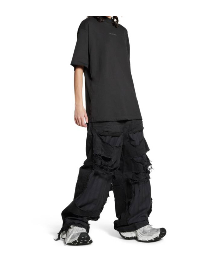 BALENCIAGA BALENCIAGA BACK T-SHIRT MEDIUM FIT IN BLACK