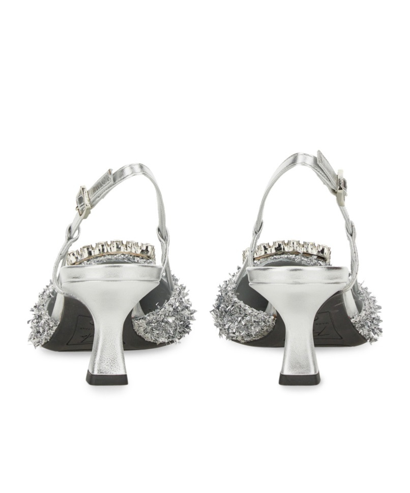 Shop Roberto Festa Slingback Stefy Pumps In Gray