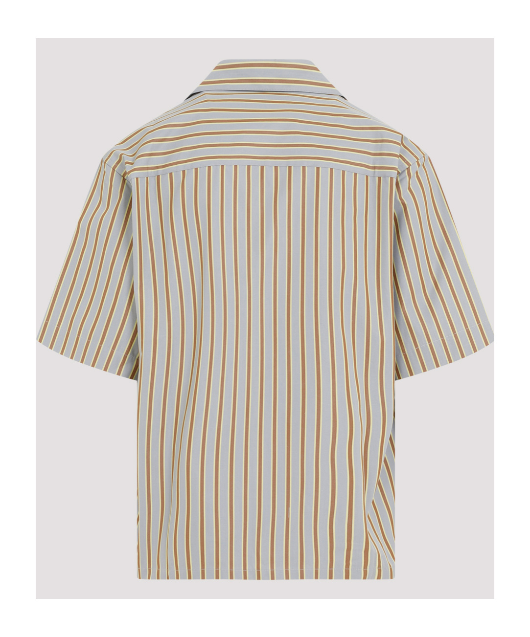 Marni Striped Cotton Shirt In Gray