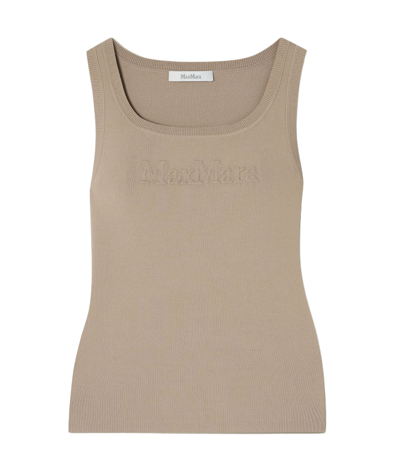 Shop Max Mara Sleeveless Vest In Nude