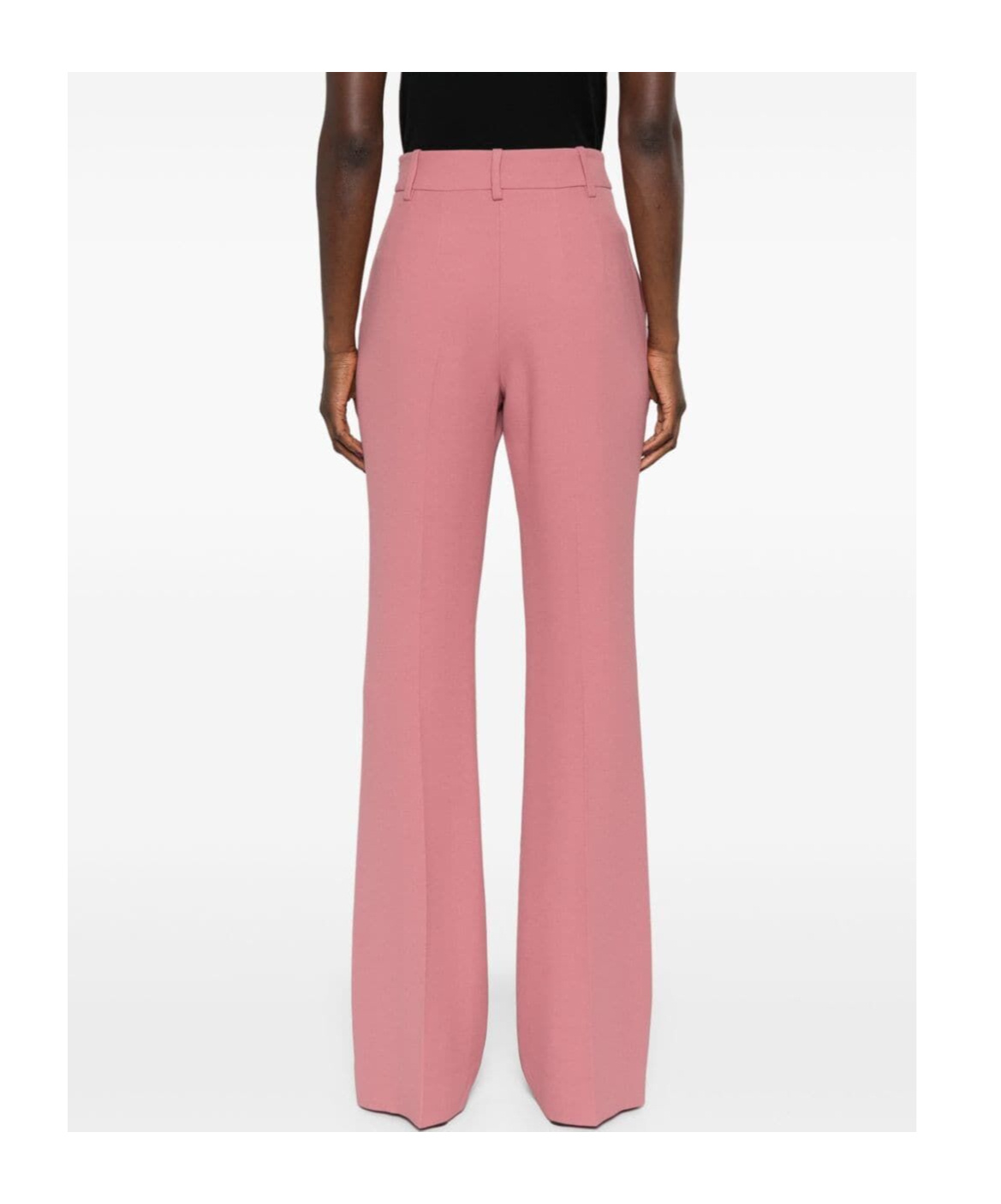 Ermanno Scervino High-waist Tailored Trousers In Pink