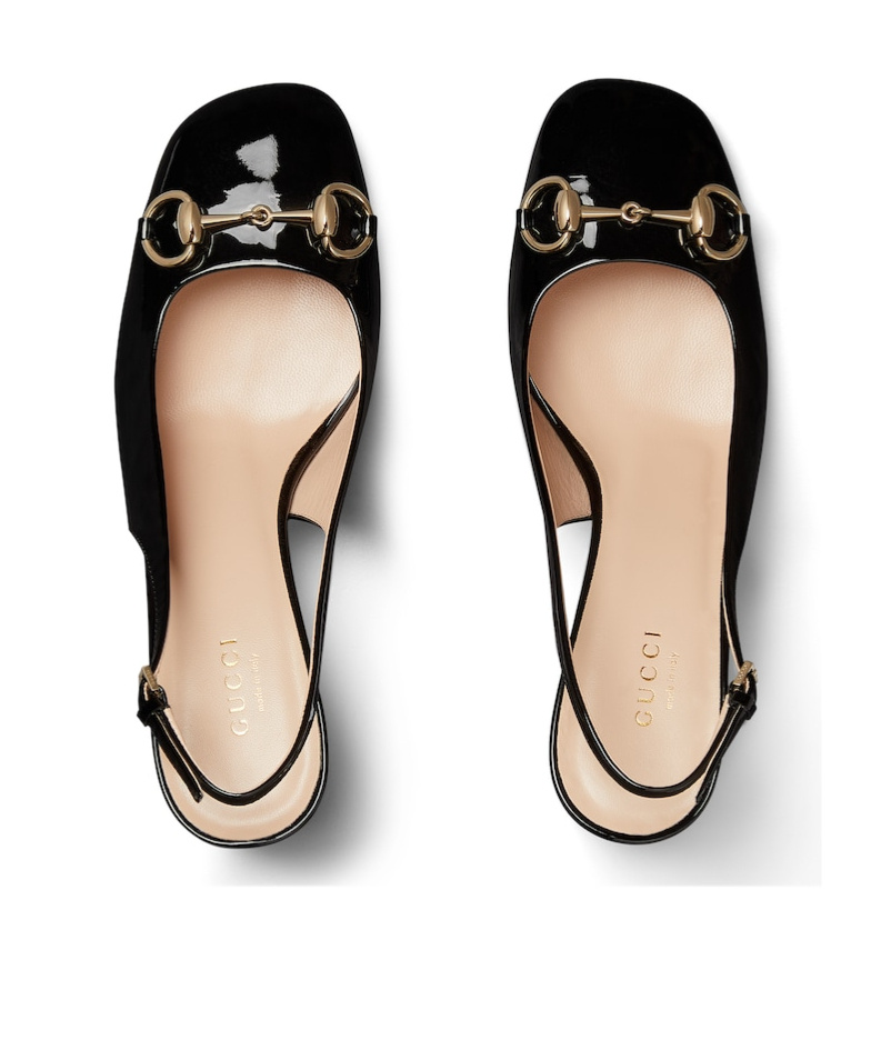 Gucci Women Horsebit Pumps In Black