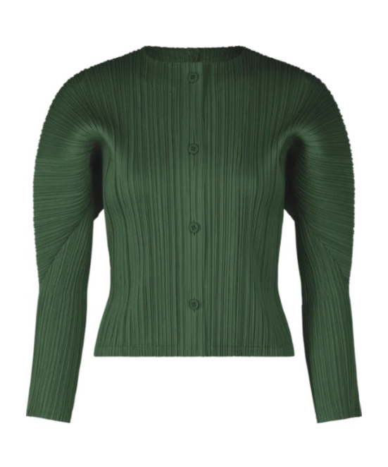 Shop Issey Miyake October Top In Green