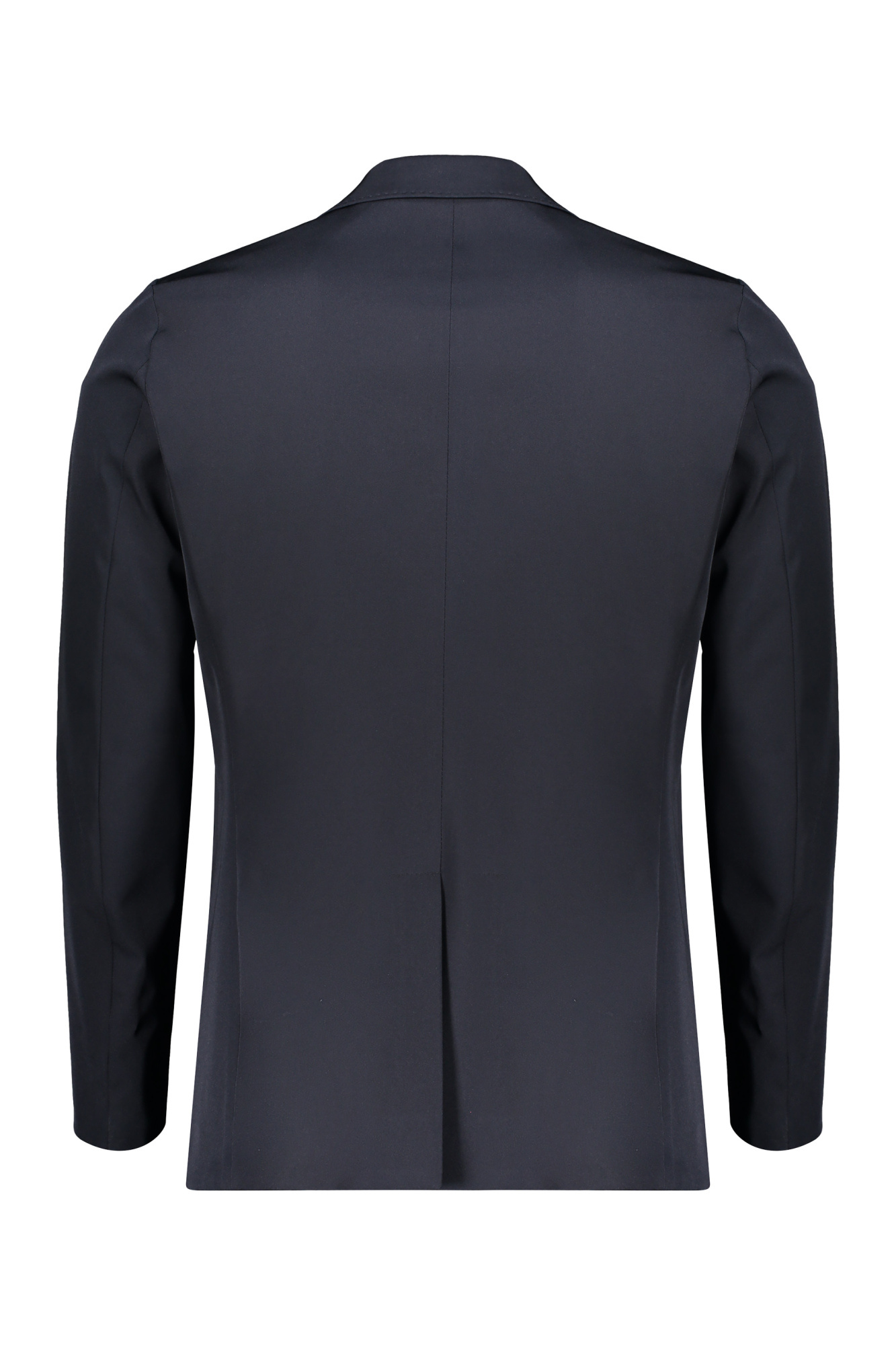 Herno Single-breasted Double-buttoned Suit Jacket In Blue