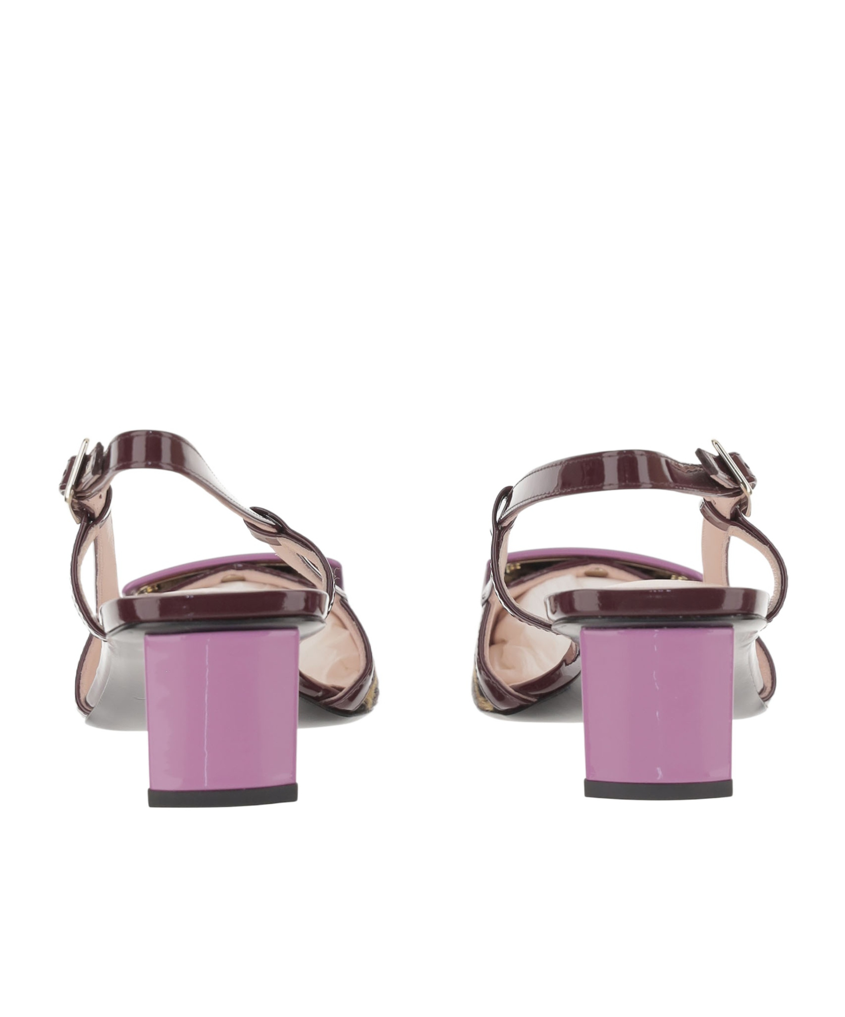 Roger Vivier Belle Vivier Slingback Pumps In Leather In Multi