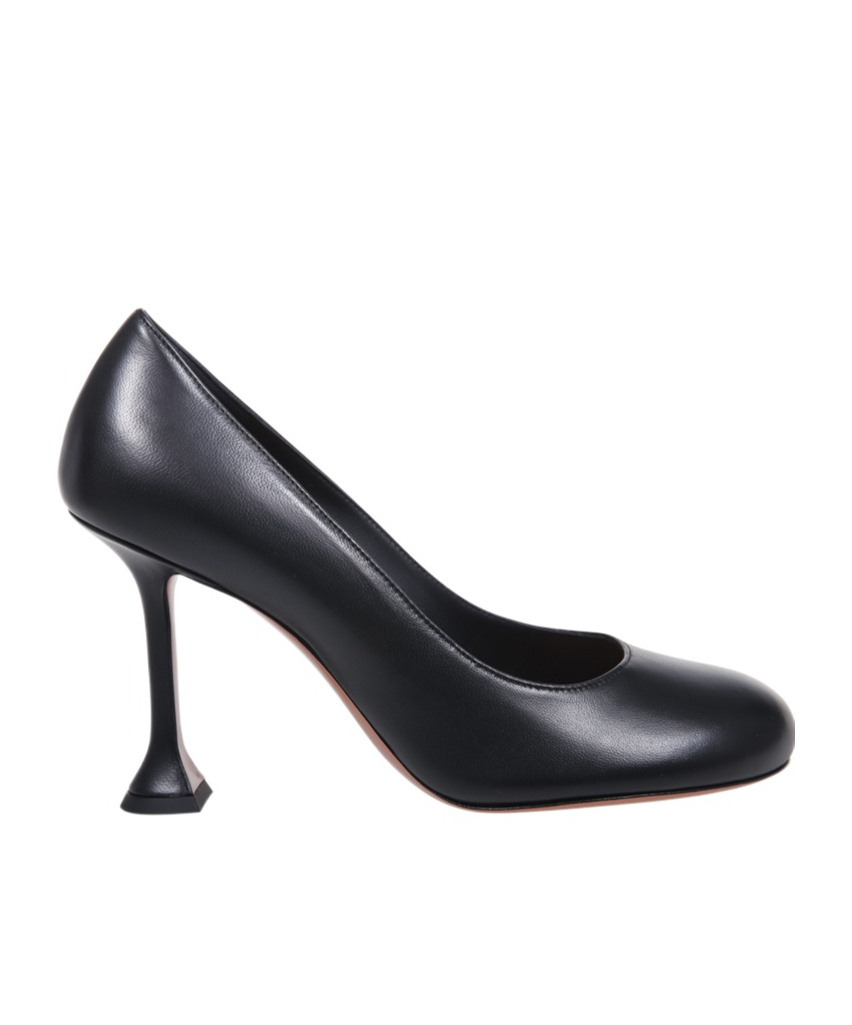 Amina Muaddi Women Iris Pump 95 Nappa Black 95 Mm Mini In Black