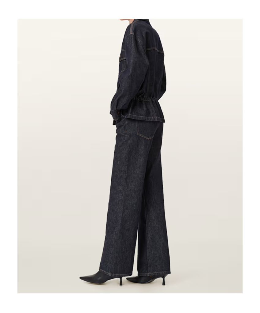 Allsaints Ember Flared Bootcut Jeans In Black