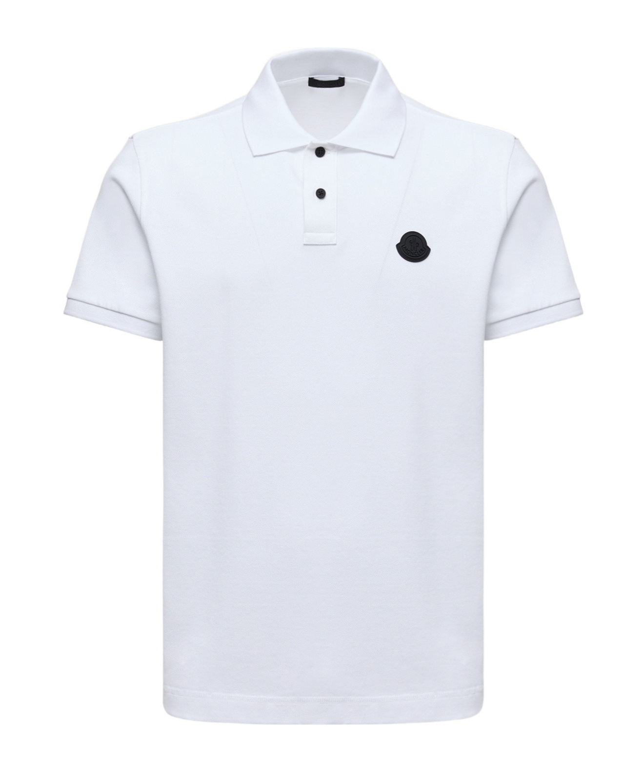 Moncler Classic Cotton Polo T-shirt In White