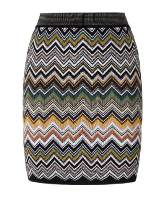 Missoni Zigzag-pattern Mini Skirt In Multi