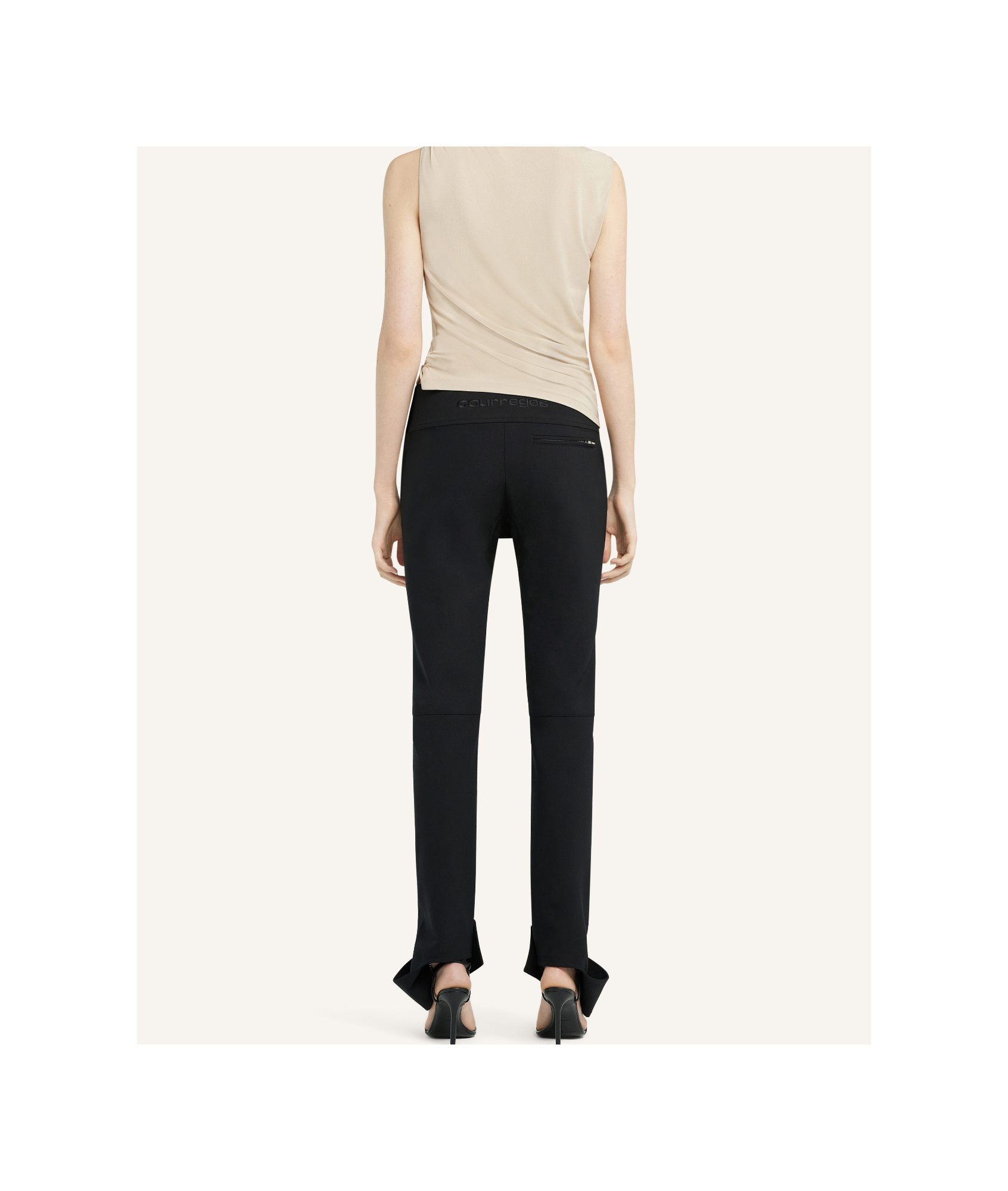 Courrèges Overskirt Polywool Pants