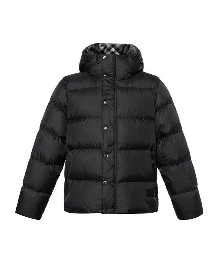Burberry Zippered Cotton Jacket In Black