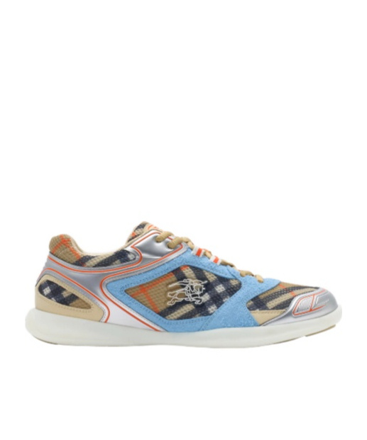 Burberry Multicolor Mesh And Suede Matrix Sneakers In Multi