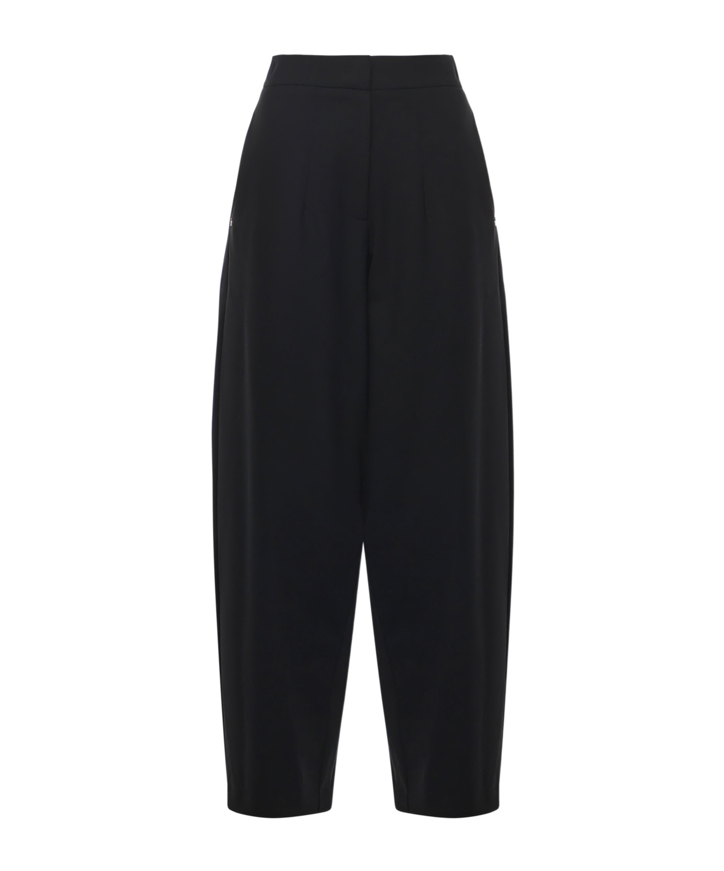 Ottod'ame Side Pocket Bloomer Casual Pants In Black