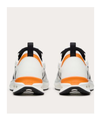 Valentino Vlogo Easyjog Sneakers With Contrast Accents In White