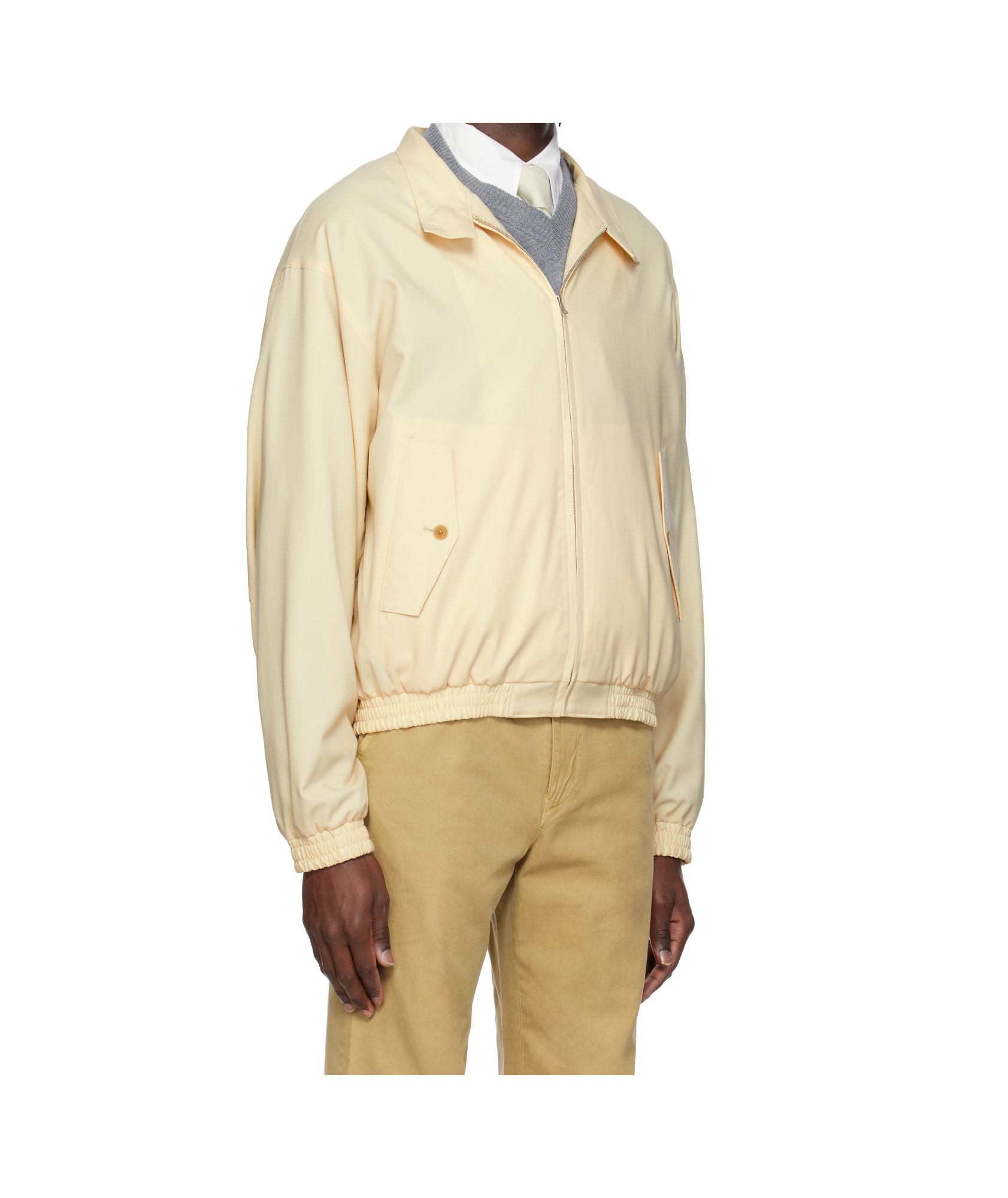 Auralee Off-white Super Fine Tropical Wool Jacket In Ivory
