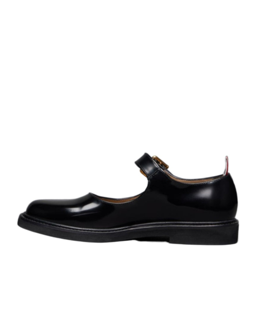 Thom Browne "brushed Leather Mary Jane Thom John Shoes In Black