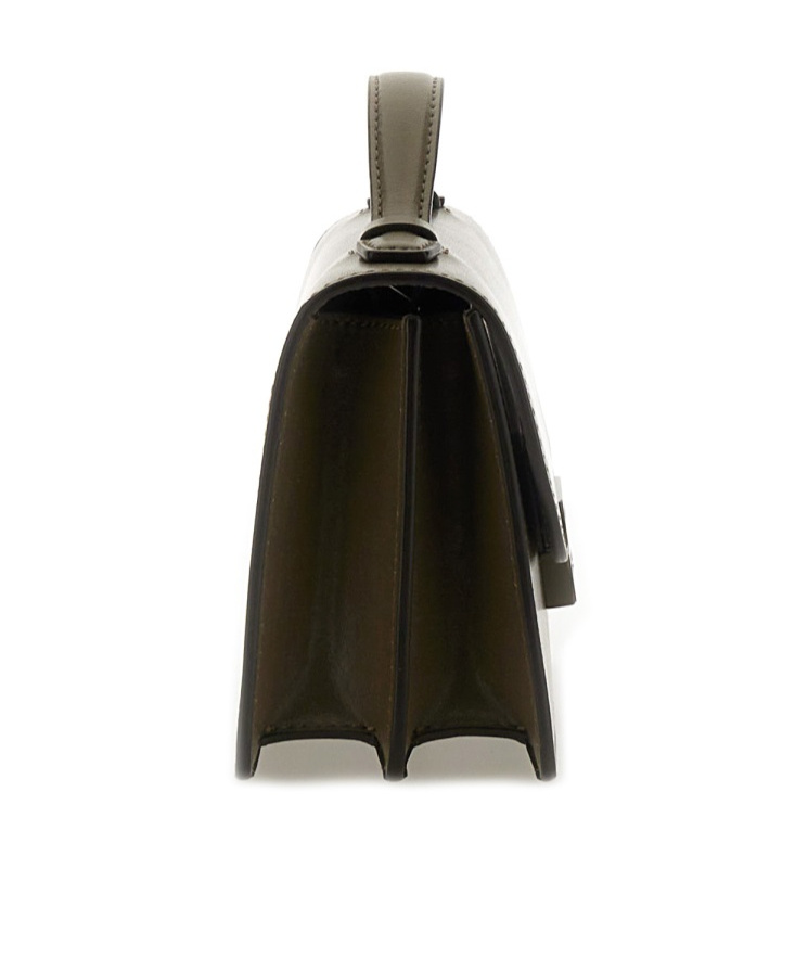 Victoria Beckham Mini Bag With Top Handle And Adjustable Strap In Brown