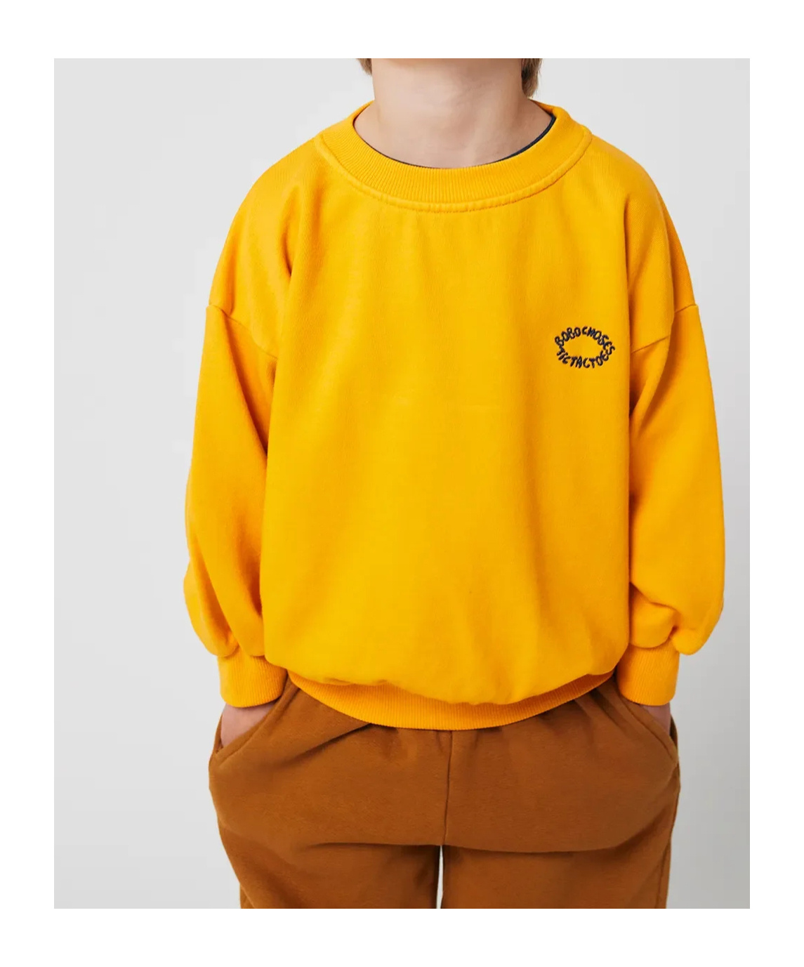Bobo Choses Crew Neck Sweatshirt In Yellow